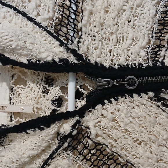 FREE PEOPLE HAVANA CROCHET HOODIE CARDIGAN S - Picture 4 of 7